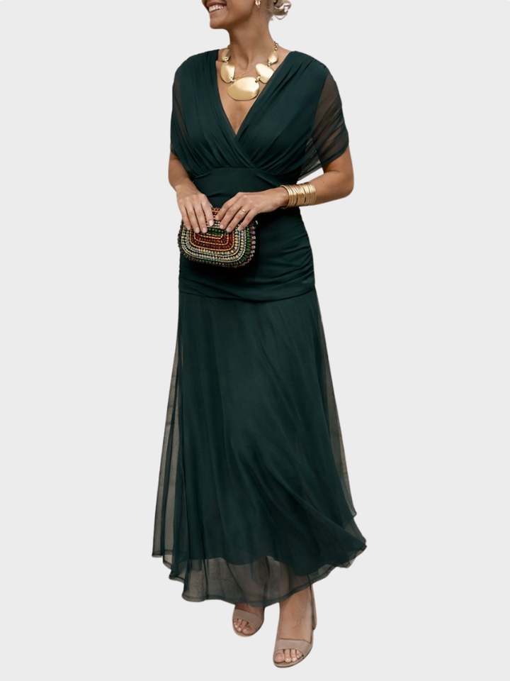 Louise - Elegant V-Neck Maxi Dress