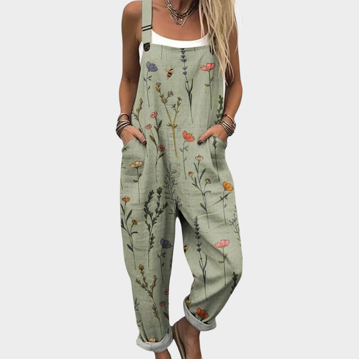 Amanda - Comfortable Printed Overalls