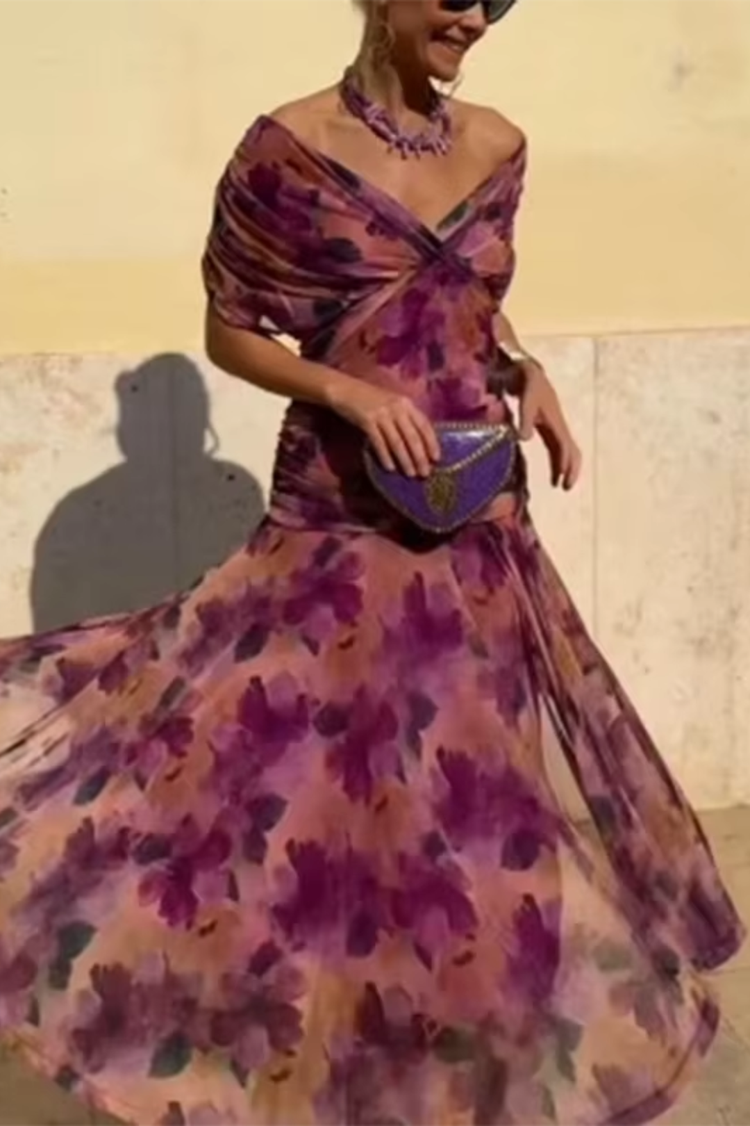 Louise - Elegant V-Neck Maxi Dress