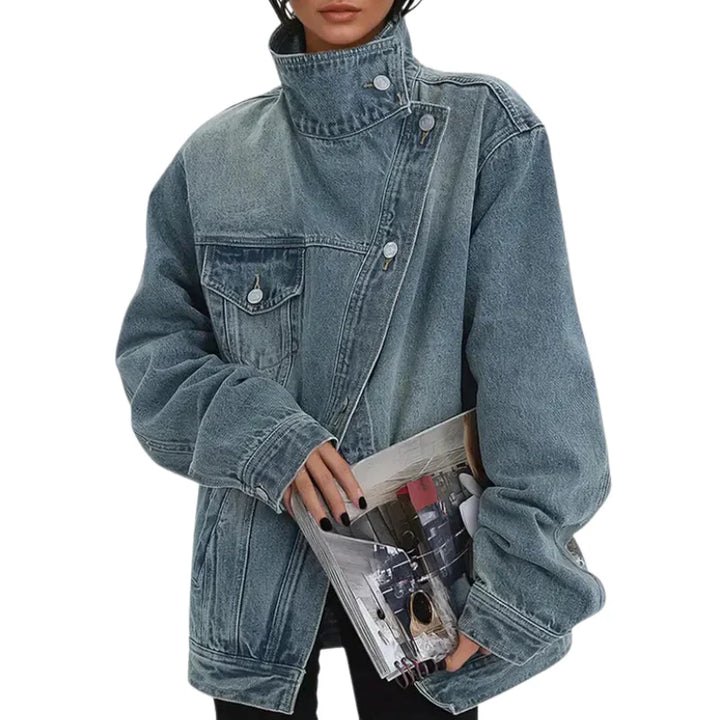 Cleo – Urban Asymmetrical Button Jacket