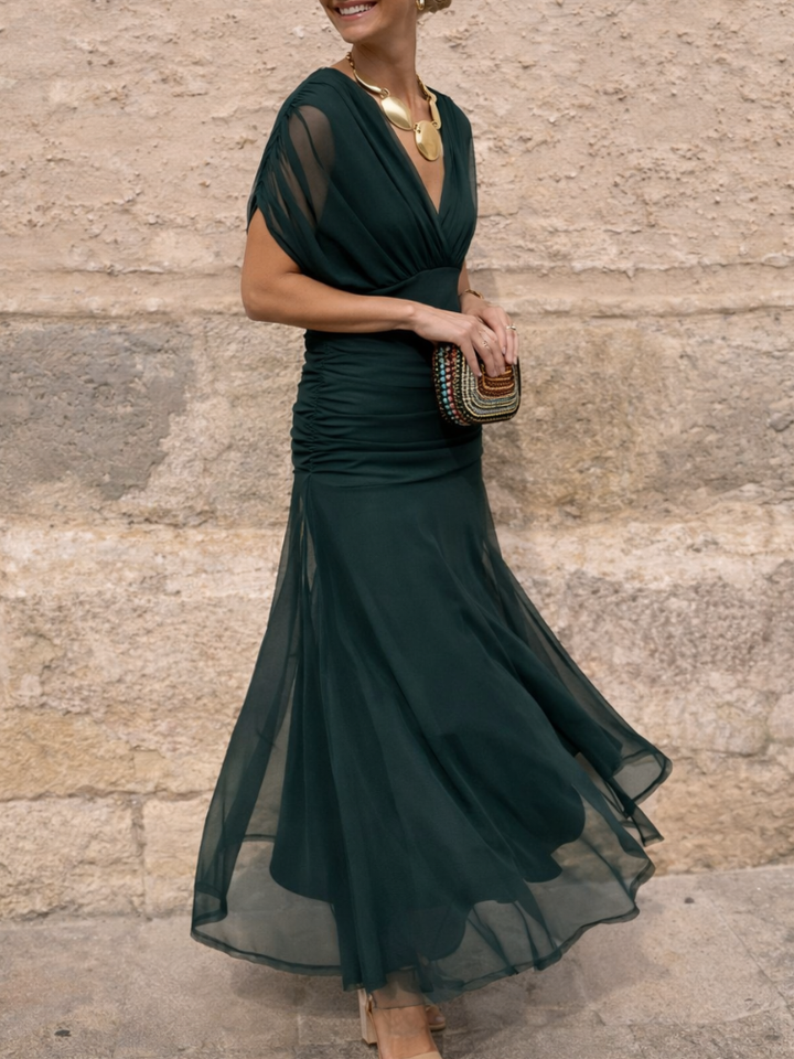 Louise - Elegant V-Neck Maxi Dress
