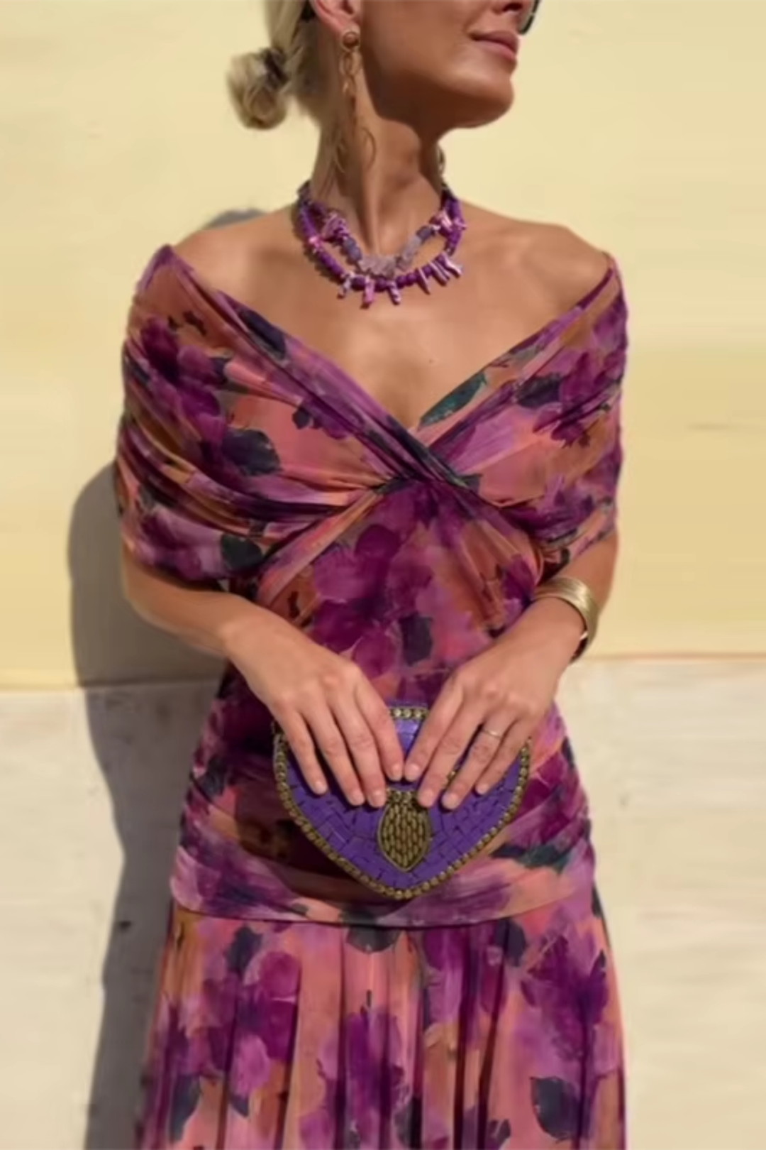 Louise - Elegant V-Neck Maxi Dress