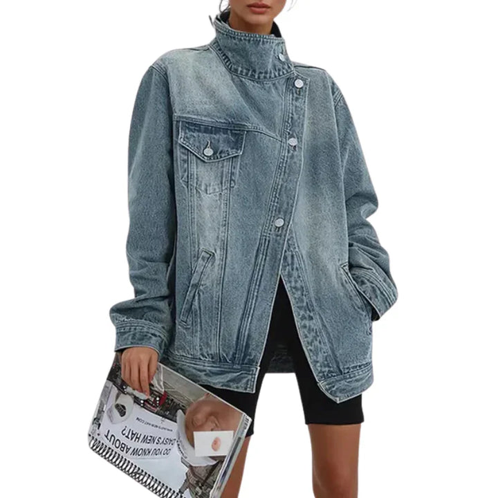 Cleo – Urban Asymmetrical Button Jacket