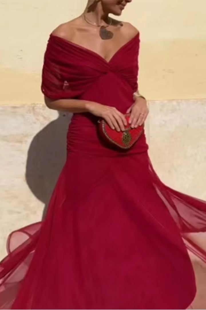 Louise - Elegant V-Neck Maxi Dress