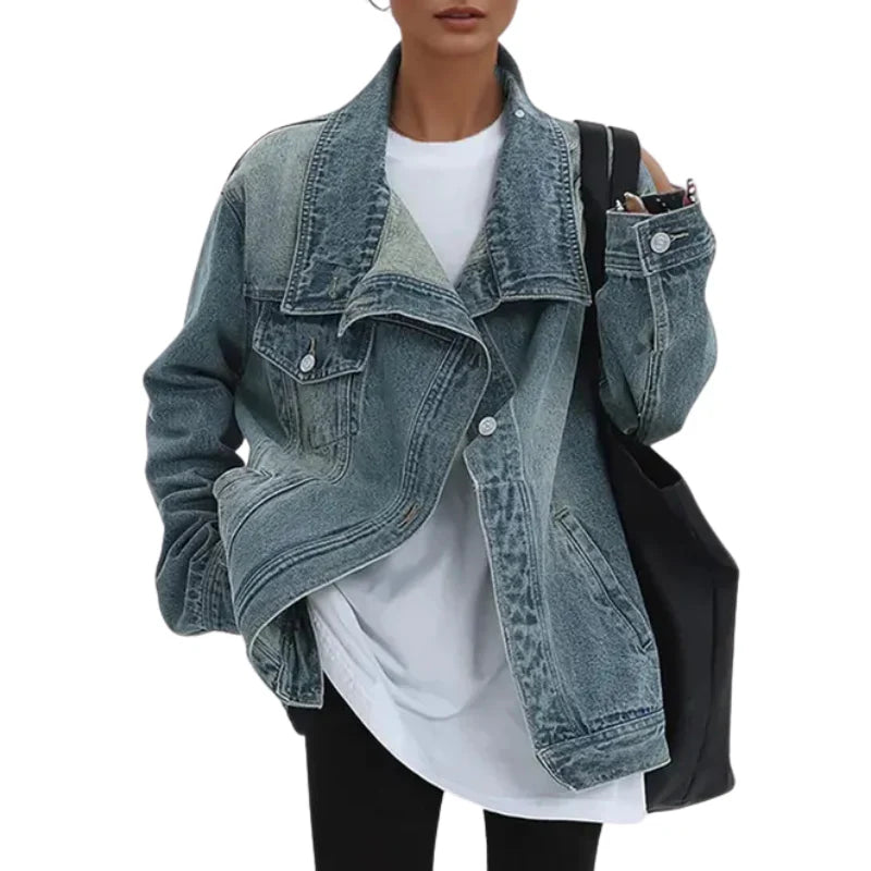 Cleo – Urban Asymmetrical Button Jacket
