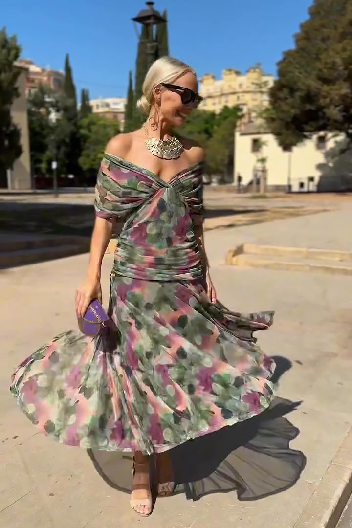 Louise - Elegant V-Neck Maxi Dress