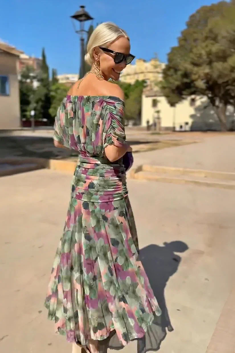 Louise - Elegant V-Neck Maxi Dress