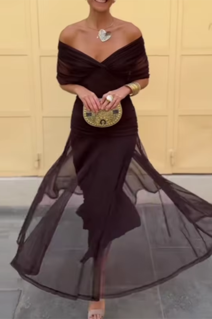 Louise - Elegant V-Neck Maxi Dress