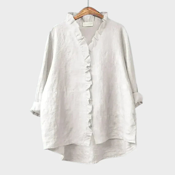 Eline | Elegant Linen Summer Blouse