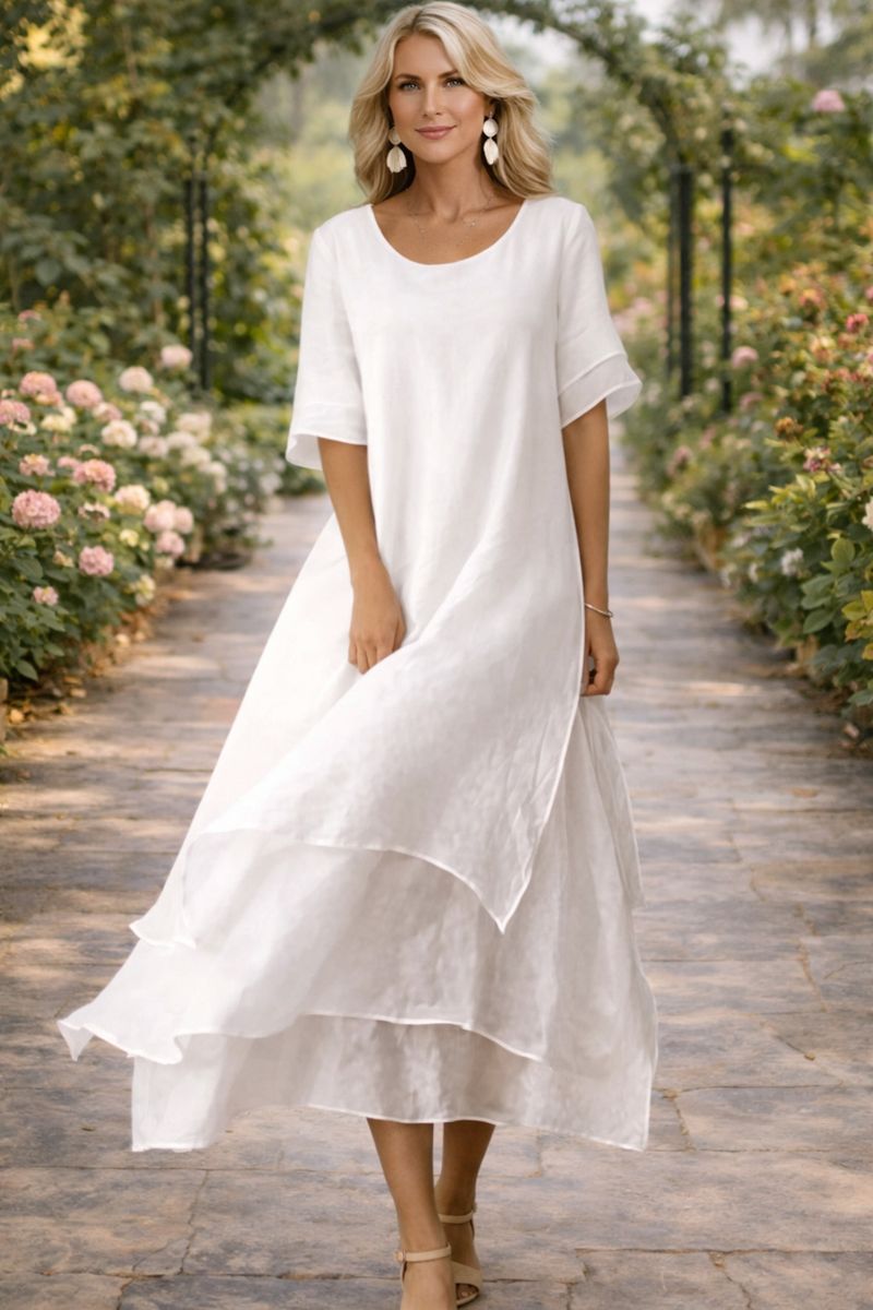 Aria Fluid Tiered Maxi Dress
