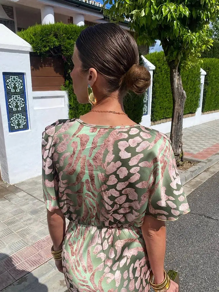 Clarandra™ | Copper Midi Dress