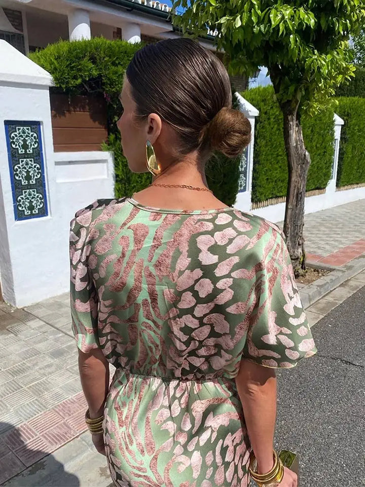 Clarandra™ | Copper Midi Dress