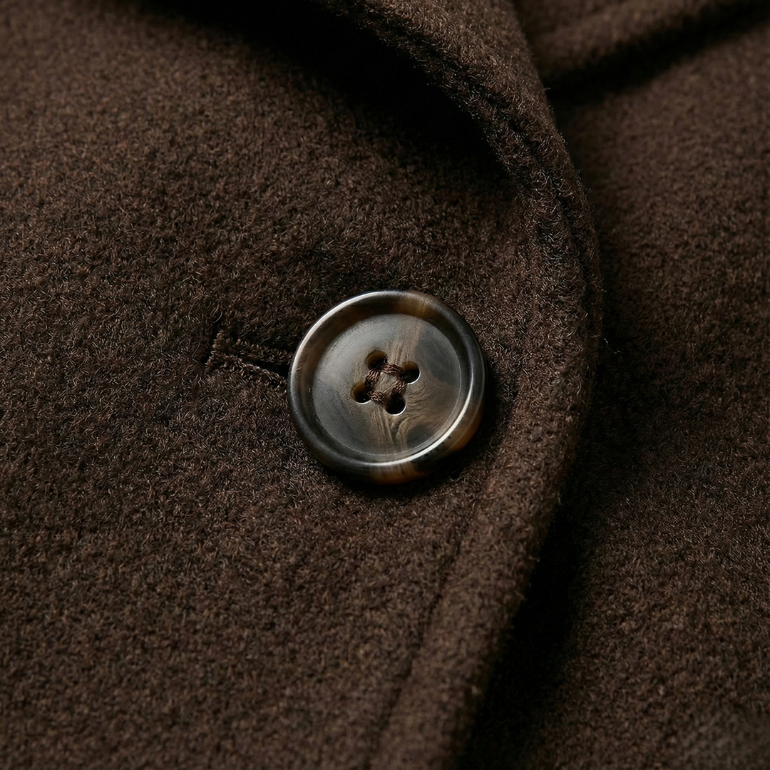 Brown Blend Cropped Trench Jacket