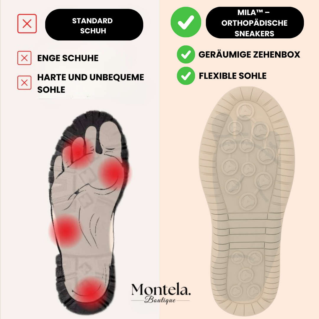 Mila – Comfortable Orthopedic Sneakers with Zipper