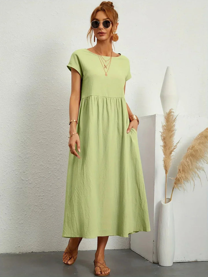Gabrielle™ — Flowing Midi Dress with Timeless Elegance