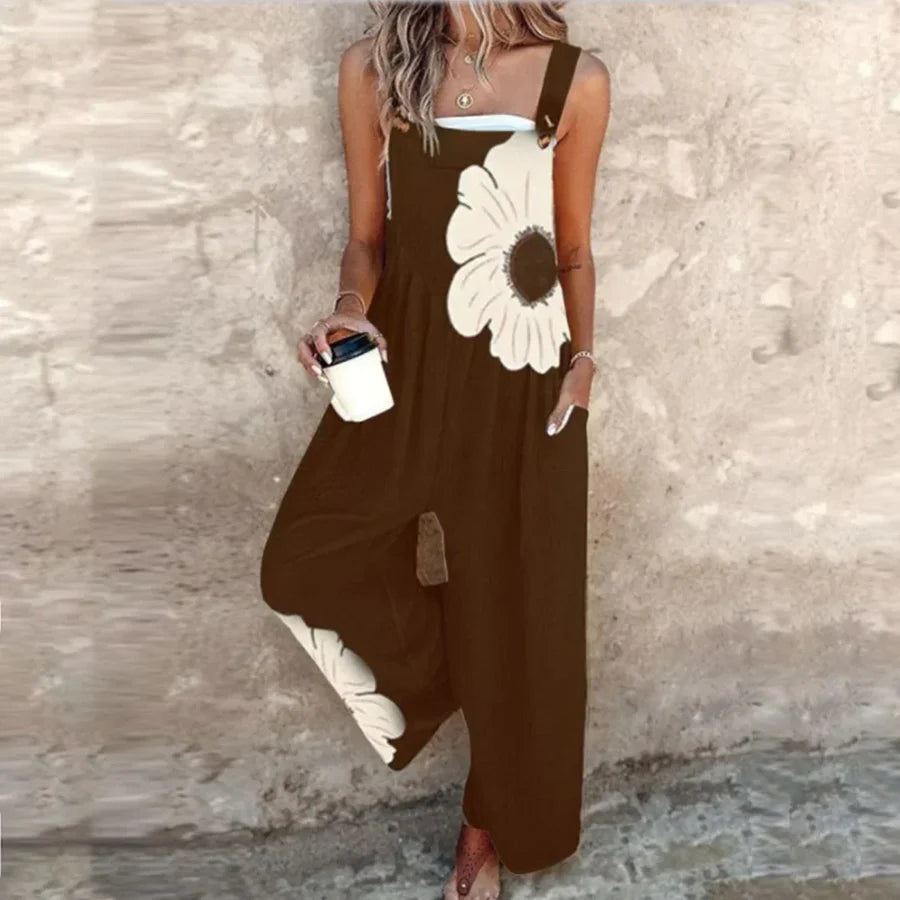 Amanda - Comfortable Printed Overalls