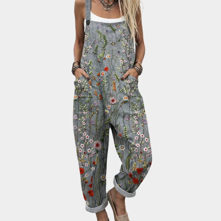 Amanda - Comfortable Printed Overalls