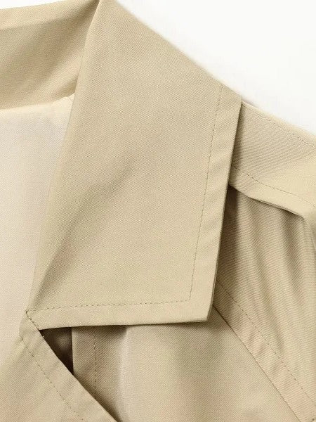 Short Double-Breasted Trench Jacket