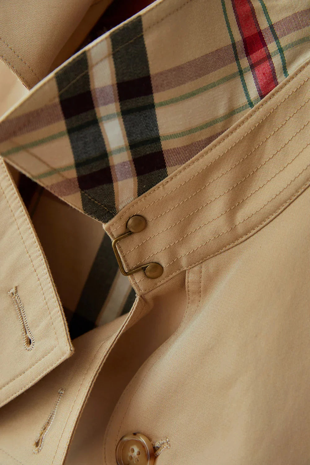 Double-Breasted Belted Trench Coat
