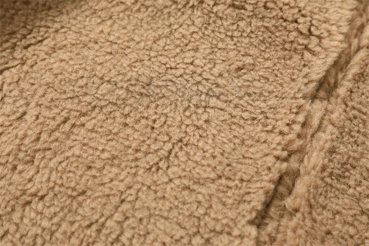 Faux Shearling Leather Jacket