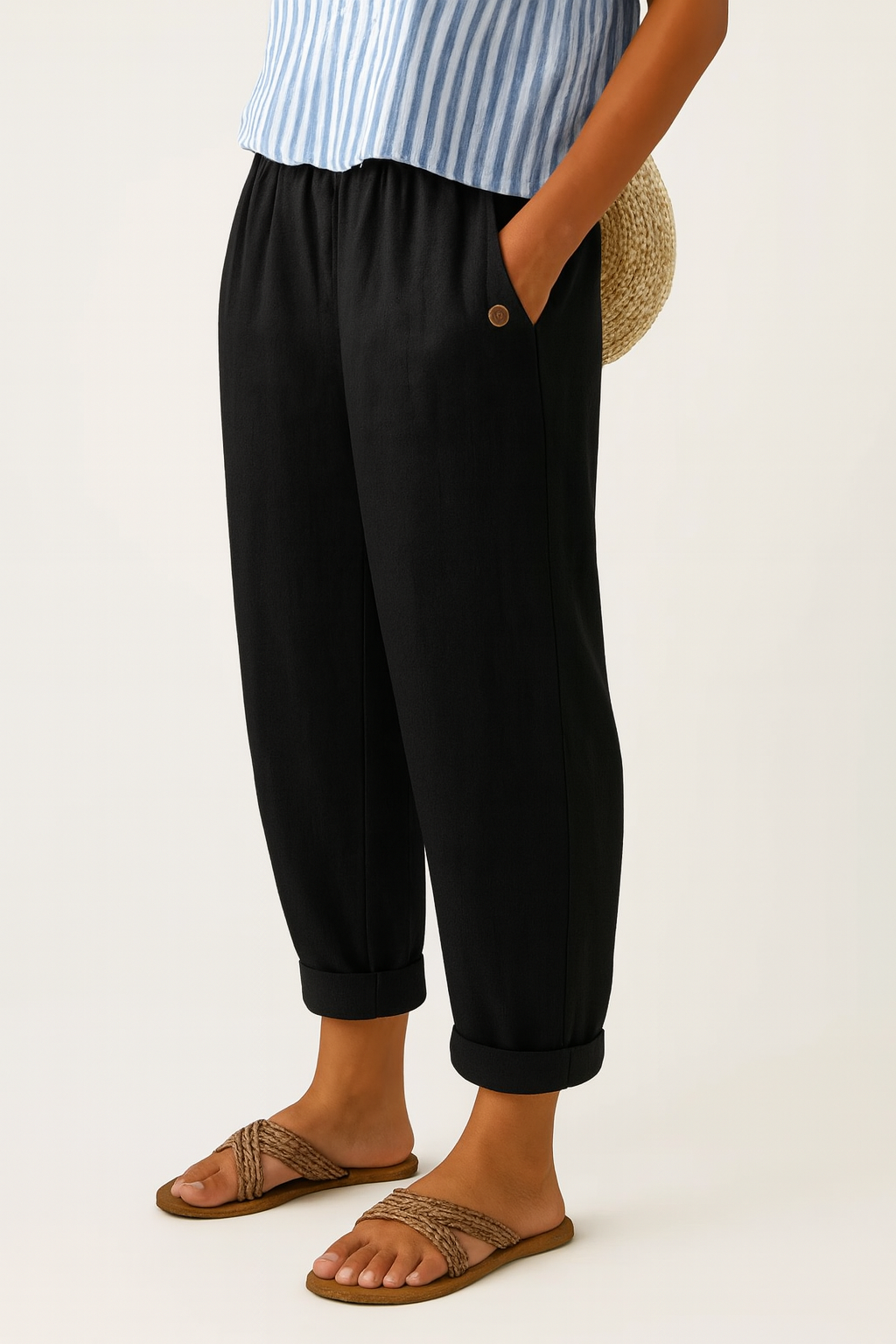 Laura | Timeless Linen-Cotton Trousers