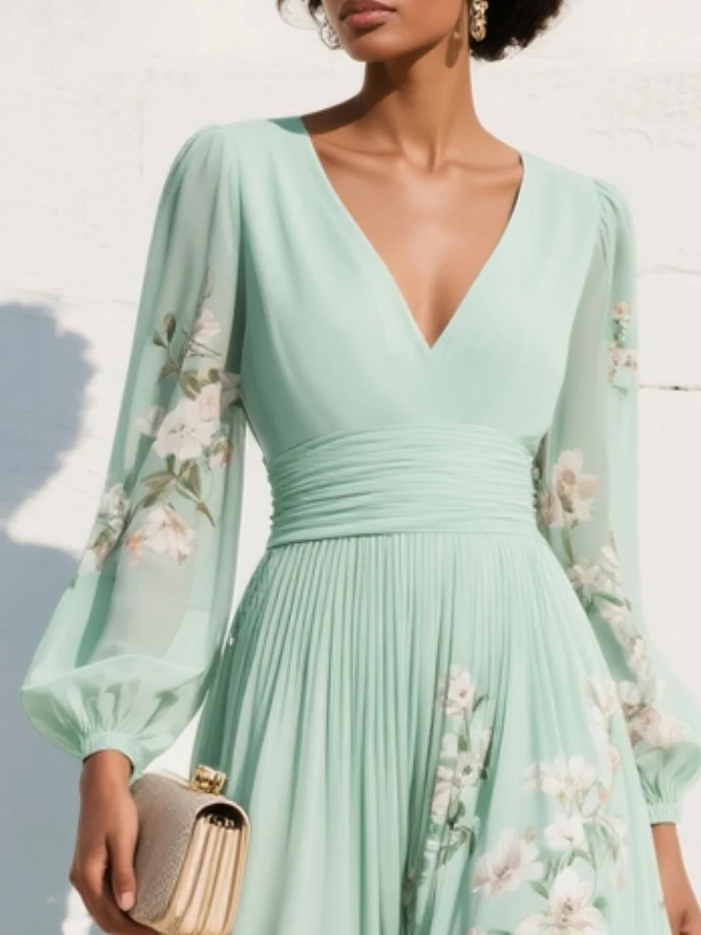 Olivia™ | Floral Elegance Midi Dress