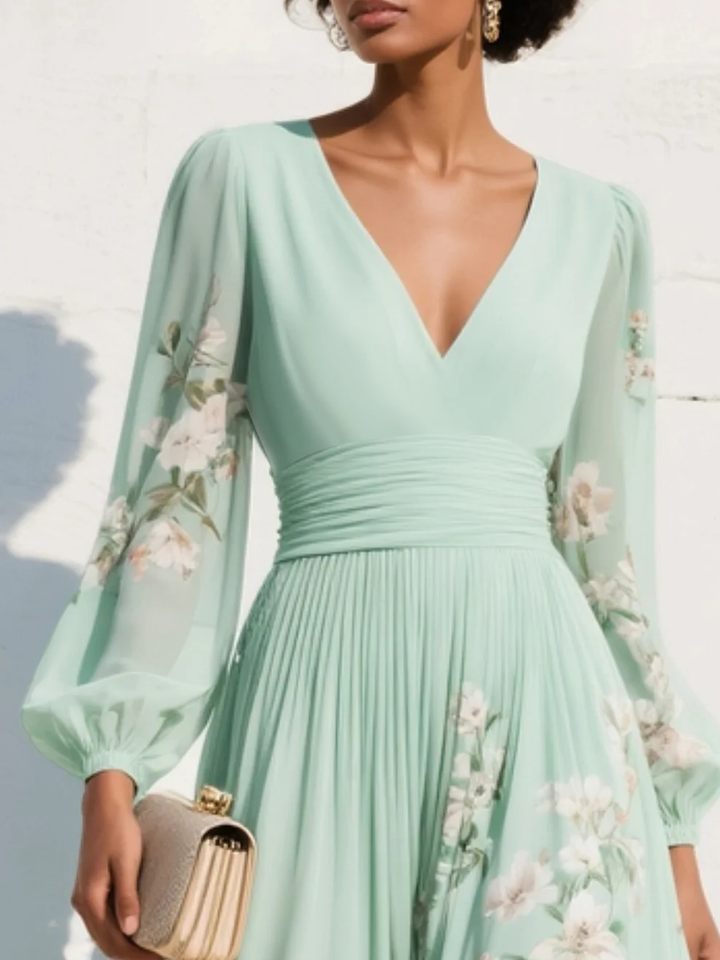 Olivia™ | Floral Elegance Midi Dress