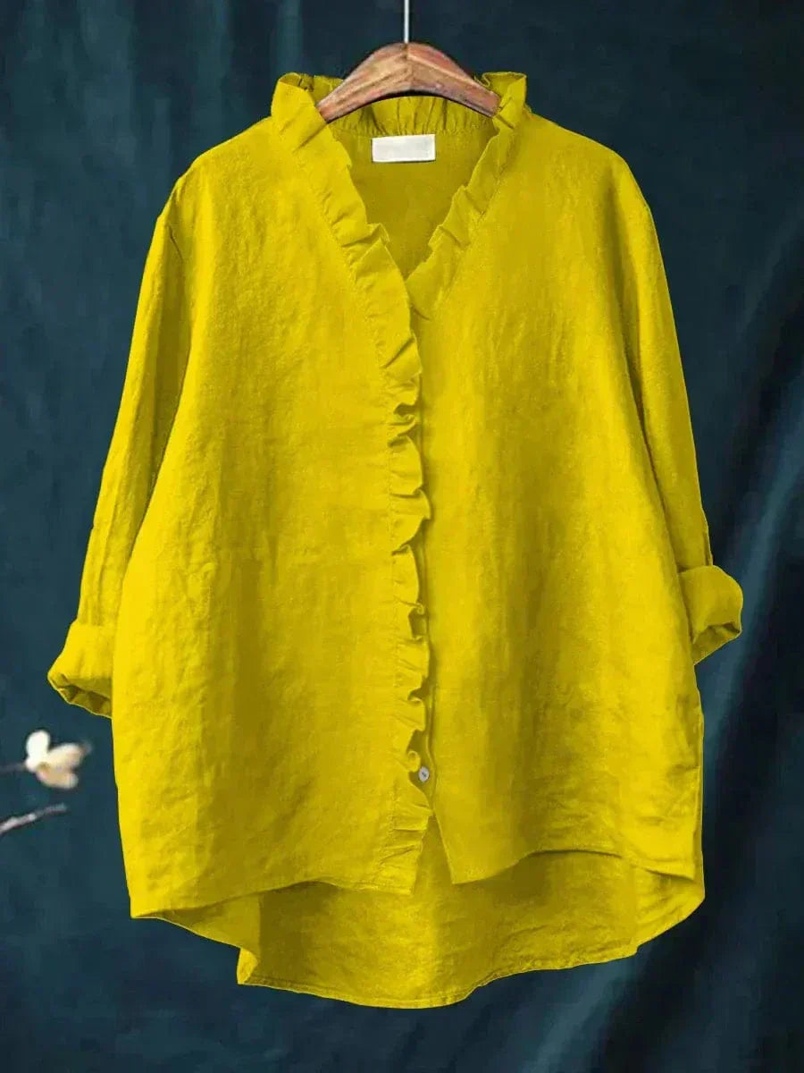 Eline | Elegant Linen Summer Blouse
